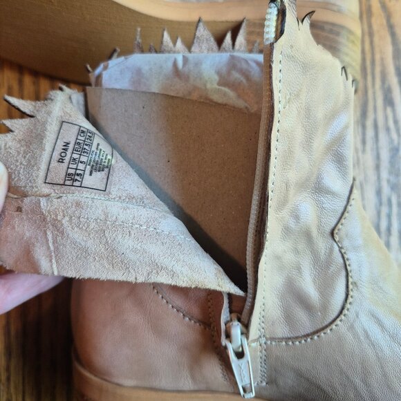 NIB BED STU ROAN Diabolical Leather Ankle Bootie Bone Size 7.5 - Picture 15 of 16